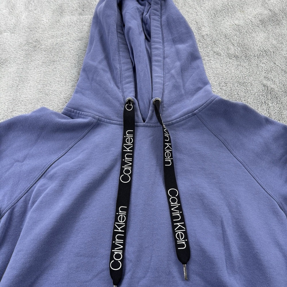 Calvin Klein Women's Medium Hoodie Jacket CJMT8785 Blue Cotton Blend